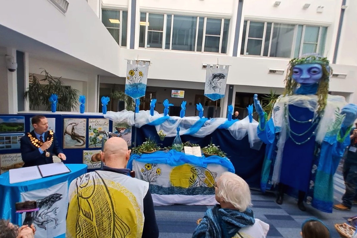 River Wye Ceremony At Council HQ Rossgazette Com   River Wye Hq  